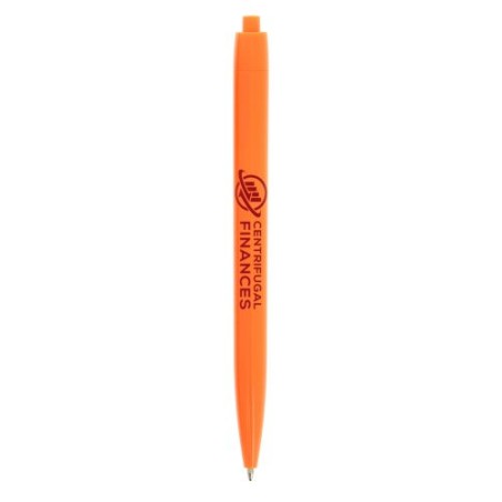 Stylo Personnalisé Écriture de Qualité à Prix Mini Basic Matières : plastique Couleurs : orange marquage couleur éclatante