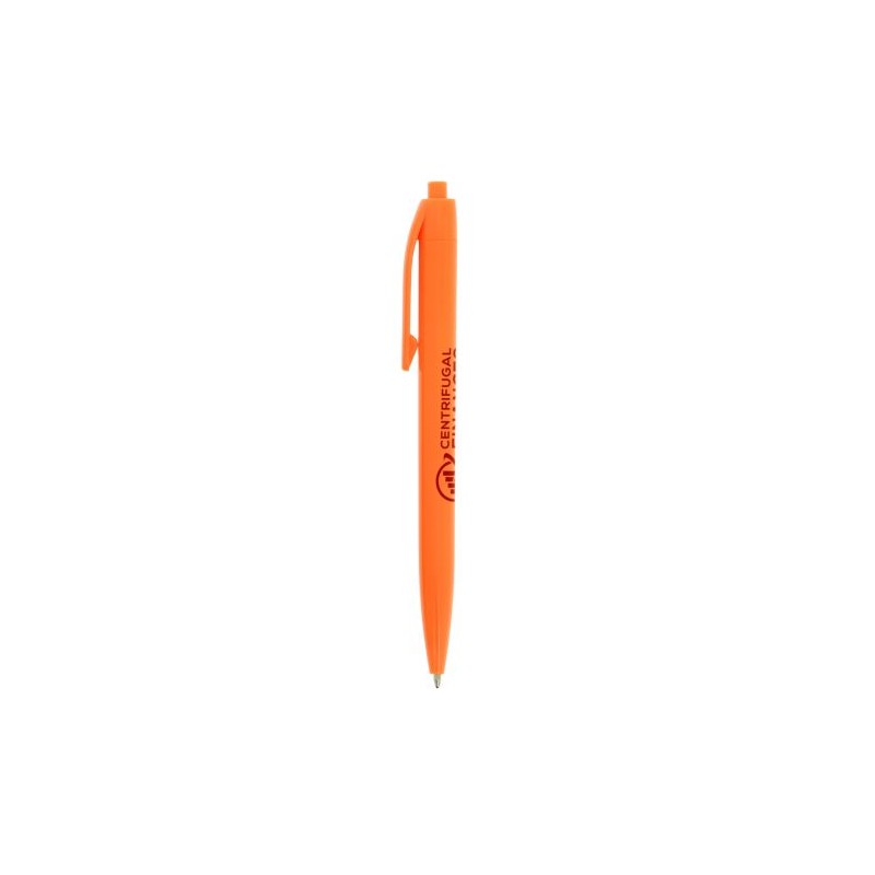 Stylo Personnalisé Écriture de Qualité à Prix Mini Basic Matières : plastique Couleurs : orange objet promotionnel éco-responsab