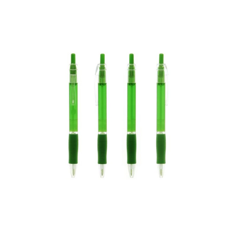 Stylo Click Publicitaire Personnalisé Matières : plastique Couleurs : vert objet promotionnel éco-responsable