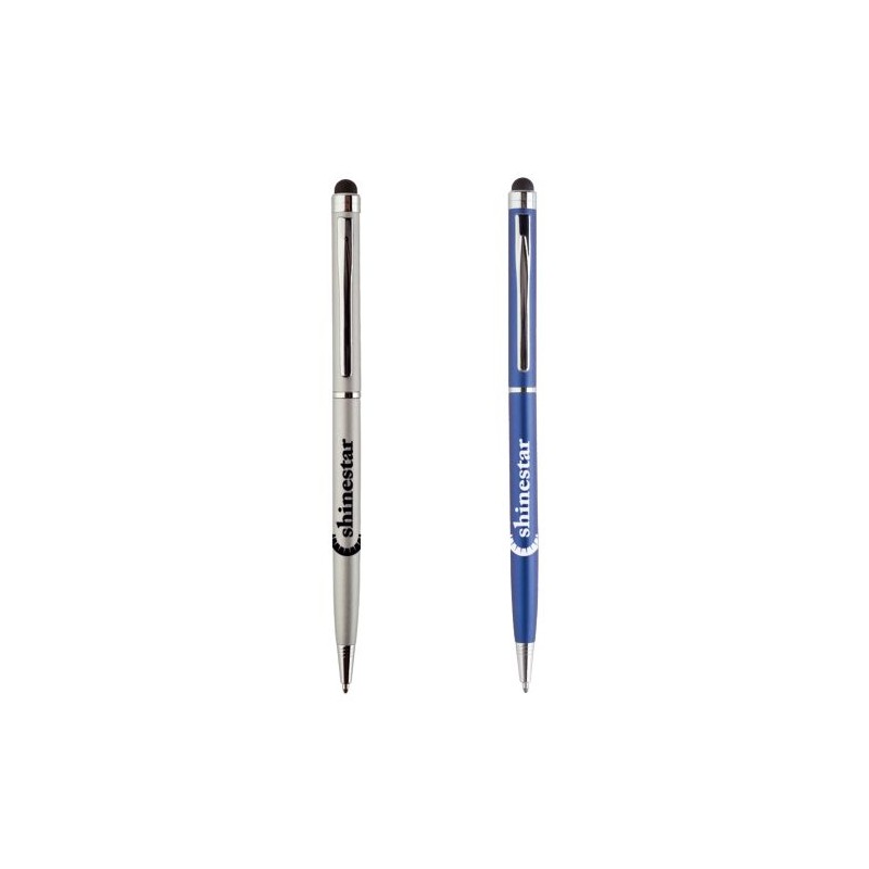 Stylo Mat Publicitaire Unique Sleek Stylus Matières : métal Couleurs : argenté personnalisable avec votre logo