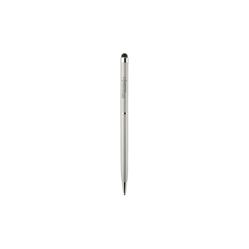 Stylo Mat Publicitaire Unique Sleek Stylus Matières : métal Couleurs : argenté marquage laser ultra précis