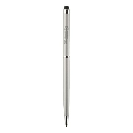 Stylo Mat Publicitaire Unique Sleek Stylus Matières : métal Couleurs : argenté marquage laser ultra précis