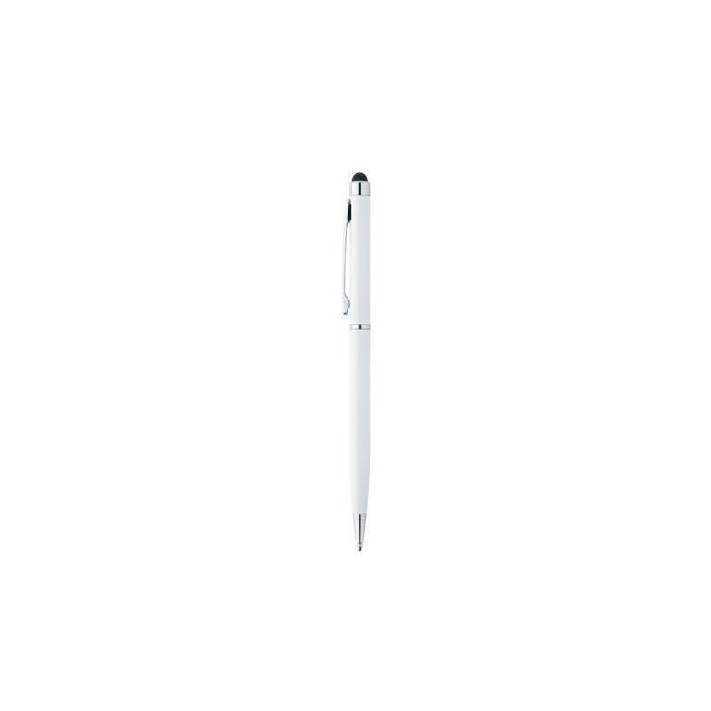 Stylo personnalisé Sleek Stylus pour entreprise Matières : métal Couleurs : blanc personnalisable avec votre logo
