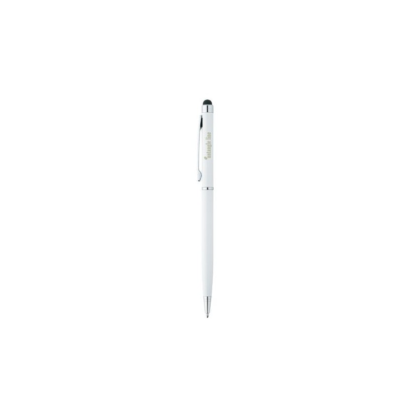 Stylo personnalisé Sleek Stylus pour entreprise Matières : métal Couleurs : blanc cadeau entreprise pas cher