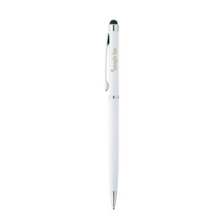 Stylo personnalisé Sleek Stylus pour entreprise Matières : métal Couleurs : blanc cadeau entreprise pas cher