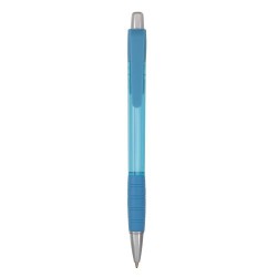 Stylo Éco-responsable Personnalisé Striped Grip pas cher Matières : plastique Couleurs : bleu clair 2