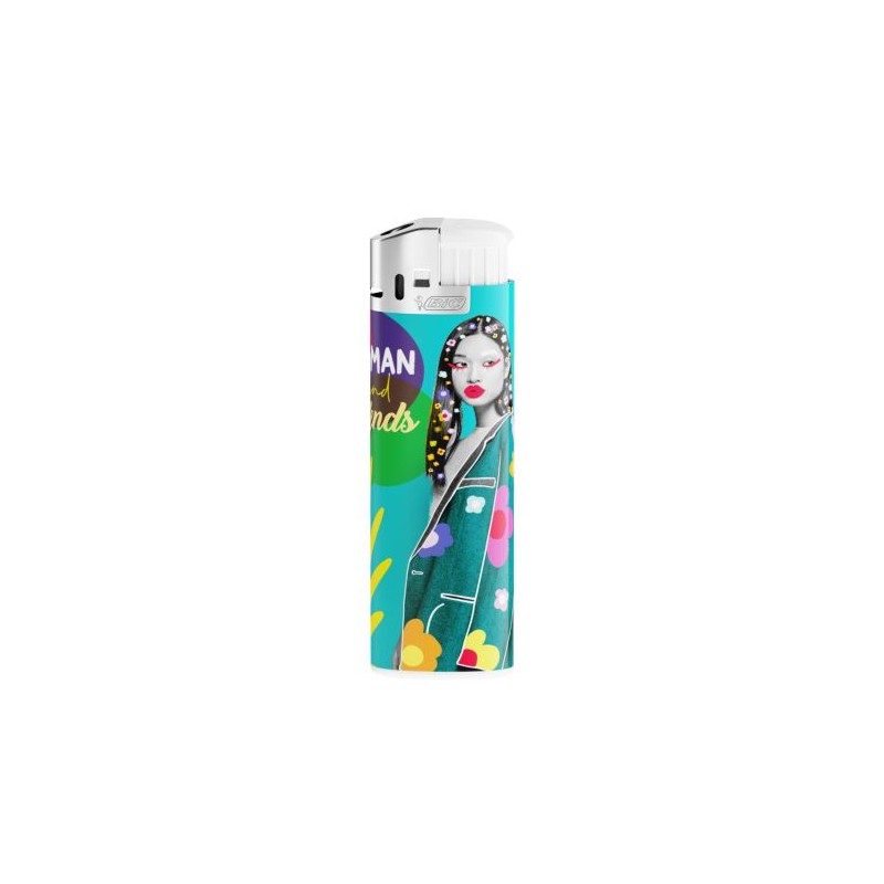 Briquet Chromé Personnalisé J38 - BIC® Matières : métal Couleurs : chromé