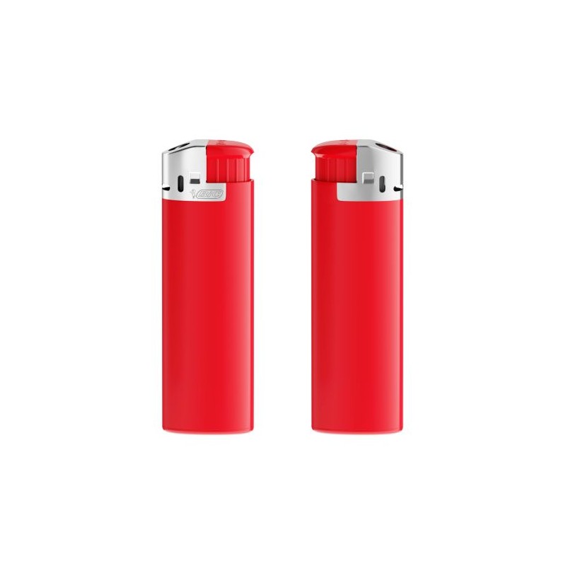 Briquet Chromé Personnalisé J38 - BIC® Matières : métal Couleurs : chromé impression haute définition