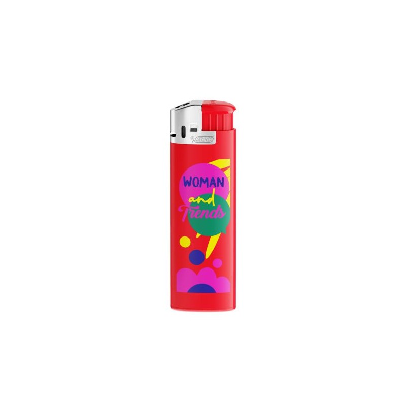 Briquet Chromé Personnalisé J38 - BIC® Matières : métal Couleurs : chromé objet promo petit budget