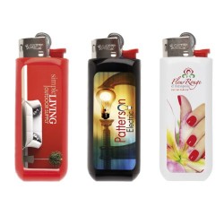 Étui Briquet Personnalisé Clip Case Éco-responsable BIC® Matières : plastique Couleurs : rouge