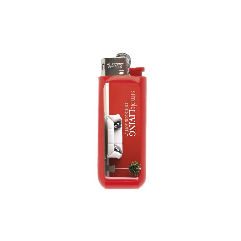Étui Briquet Personnalisé Clip Case Éco-responsable BIC® Matières : plastique Couleurs : rouge cadeau affaires élégant