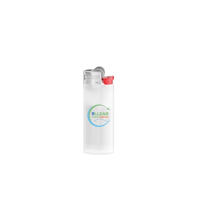 Étui Briquet Personnalisé Clip Case Éco-responsable BIC® Matières : plastique Couleurs : blanc translucide livraison express 24h