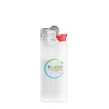 Étui Briquet Personnalisé Clip Case Éco-responsable BIC® Matières : plastique Couleurs : blanc translucide livraison express 24h