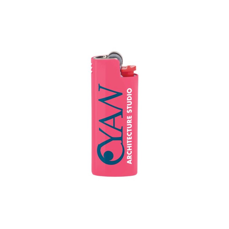 Étui de Briquet de Luxe Personnalisé BIC® Styl'it Matières : métal Couleurs : fuchsia impression haute définition