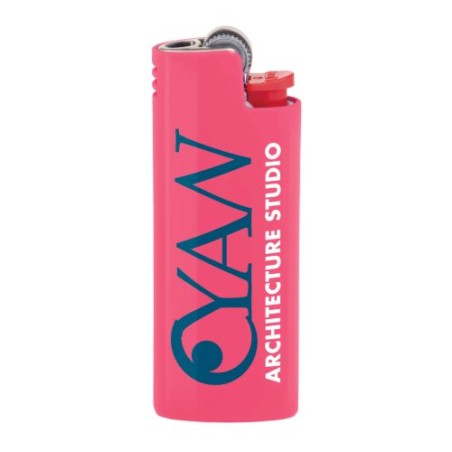Étui de Briquet de Luxe Personnalisé BIC® Styl'it Matières : métal Couleurs : fuchsia impression haute définition