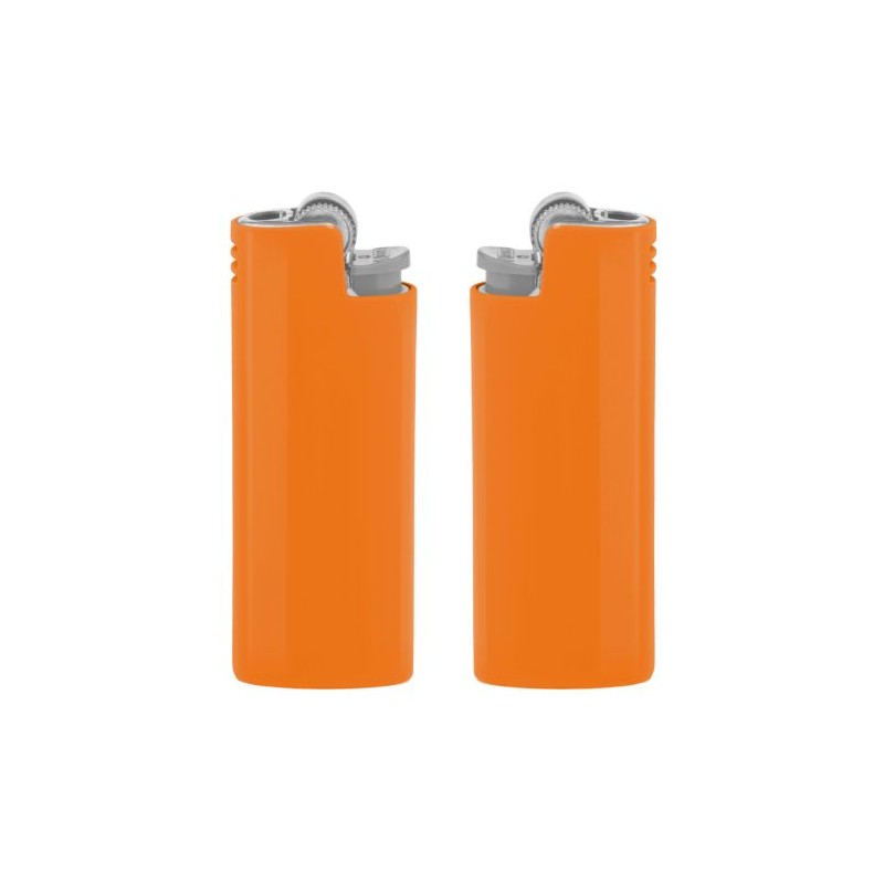 Étui de Briquet de Luxe Personnalisé BIC® Styl'it Matières : métal Couleurs : orange fluo accessoire événementiel unique