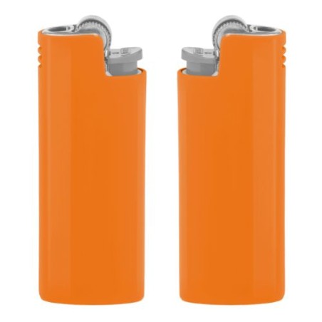 Étui de Briquet de Luxe Personnalisé BIC® Styl'it Matières : métal Couleurs : orange fluo accessoire événementiel unique