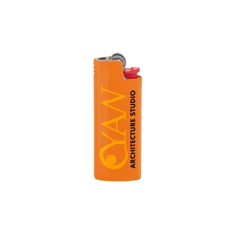 Étui de Briquet de Luxe Personnalisé BIC® Styl'it Matières : métal Couleurs : orange fluo goodies publicitaire événementiel