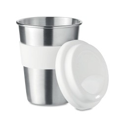 Gobelet en acier inox personnalisé 350ml - IRMUG Matières : acier inoxydable Couleurs : blanc 2