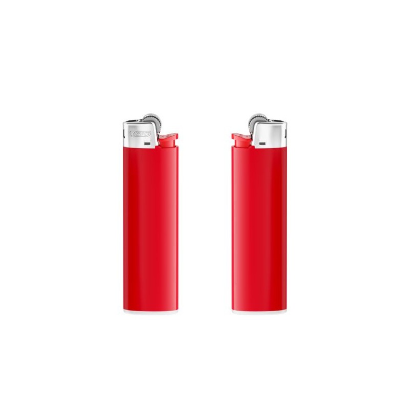 Briquet Éco-responsable Personnalisé J23 - BIC® Élégant et Pratique Matières : métal Couleurs : rouge cadeau collaborateur premi