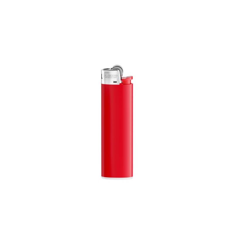 Briquet Éco-responsable Personnalisé J23 - BIC® Élégant et Pratique Matières : métal Couleurs : rouge impression haute définitio