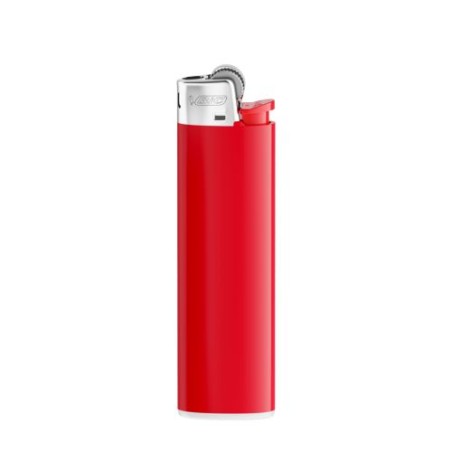 Briquet Éco-responsable Personnalisé J23 - BIC® Élégant et Pratique Matières : métal Couleurs : rouge impression haute définitio