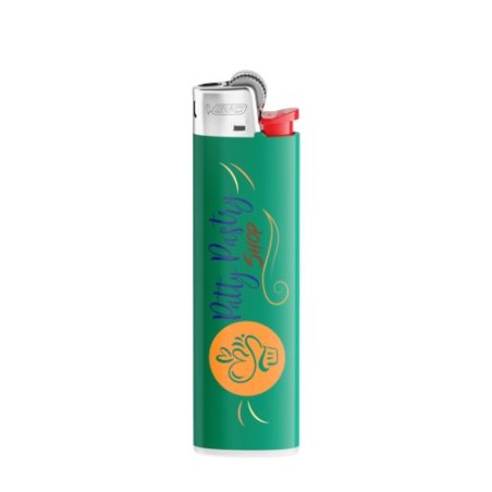 Briquet Éco-responsable Personnalisé J23 - BIC® Élégant et Pratique Matières : métal Couleurs : vert impression logo haute quali
