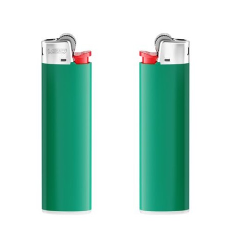 Briquet Éco-responsable Personnalisé J23 - BIC® Élégant et Pratique Matières : métal Couleurs : vert cadeau affaires élégant