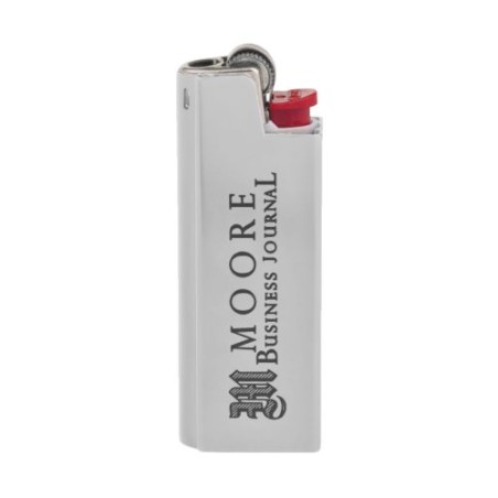 Étui Aluminium Personnalisé Plat BIC® Matières : métal Couleurs : argenté personnalisation sur mesure