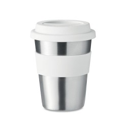 Gobelet en acier inox personnalisé 350ml - IRMUG Matières : acier inoxydable Couleurs : blanc objet promotionnel éco-responsable