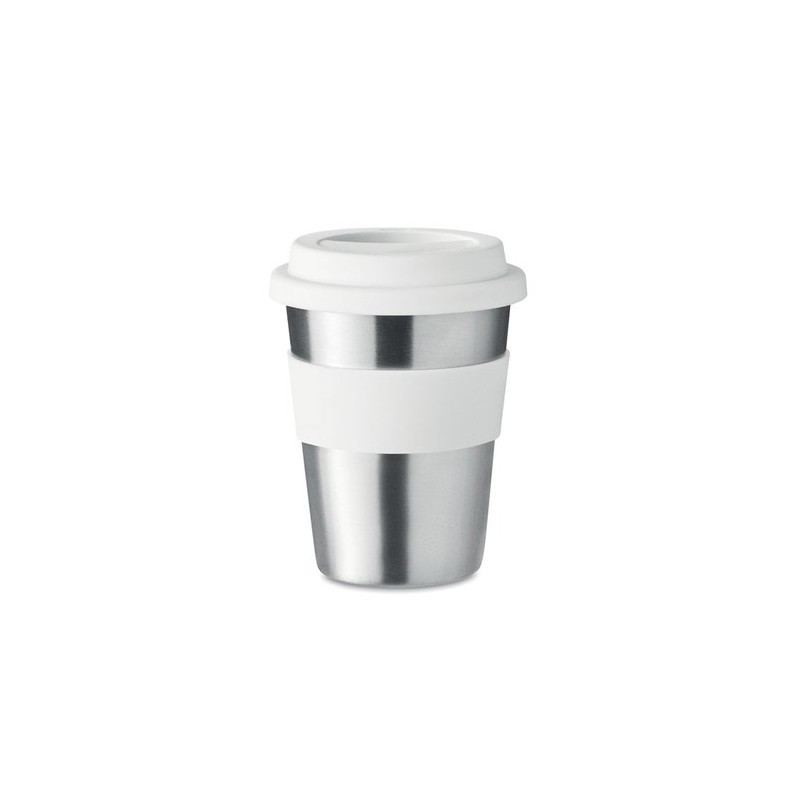 Gobelet en acier inox personnalisé 350ml - IRMUG Matières : acier inoxydable Couleurs : blanc objet promotionnel éco-responsable