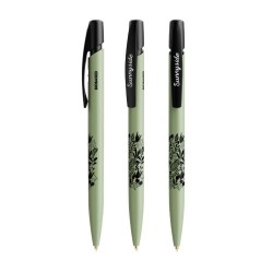 Stylo Bille Éco-responsable Personnalisé Media Clic BIO BIC® Couleurs : bleu