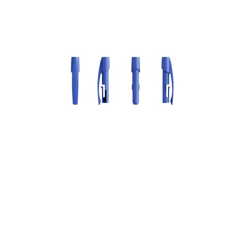 Stylo Bille Éco-responsable Personnalisé Media Clic BIO BIC® Couleurs : bleu objet publicitaire robuste