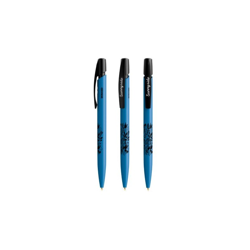 Stylo Bille Éco-responsable Personnalisé Media Clic BIO BIC® Couleurs : bleu goodies entreprise design