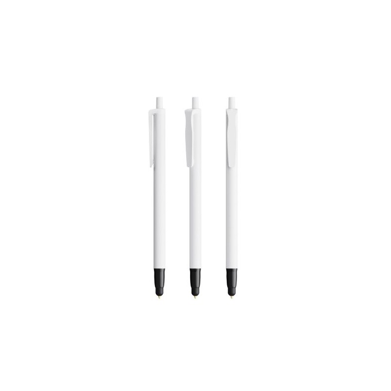 Stylo bille publicitaire personnalisé Clic Stic Stylus BIC® Matières : plastique Couleurs : blanc objet publicitaire robuste
