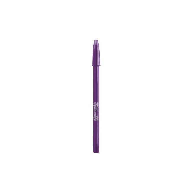 Stylo Bille Personnalisé Éco-responsable BIC® Style Matières : plastique Couleurs : vert clair transparent impression logo haute