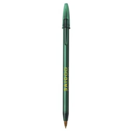 Stylo Bille Personnalisé Éco-responsable BIC® Style Matières : plastique Couleurs : vert clair transparent objet promo petit bud