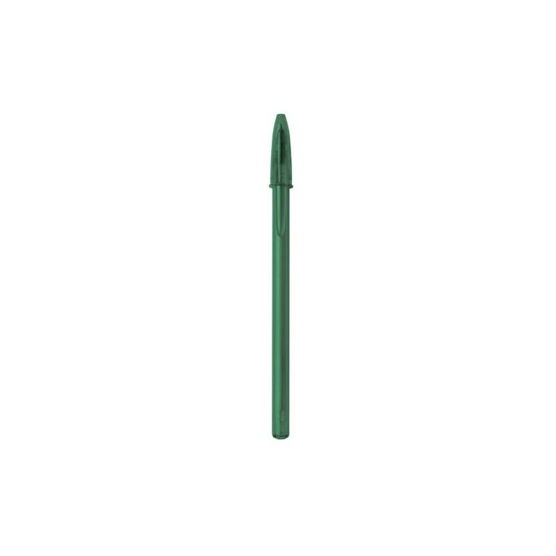Stylo Bille Personnalisé Éco-responsable BIC® Style Matières : plastique Couleurs : vert clair transparent marquage laser ultra 