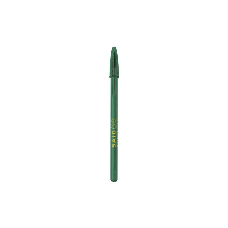 Stylo Bille Personnalisé Éco-responsable BIC® Style Matières : plastique Couleurs : vert clair transparent livraison express 24h