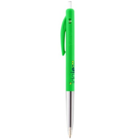 Stylo Rétractable Éco-responsable Personnalisé M10® Clic BIC® Matières : plastique Couleurs : vert pomme goodies publicitaire év
