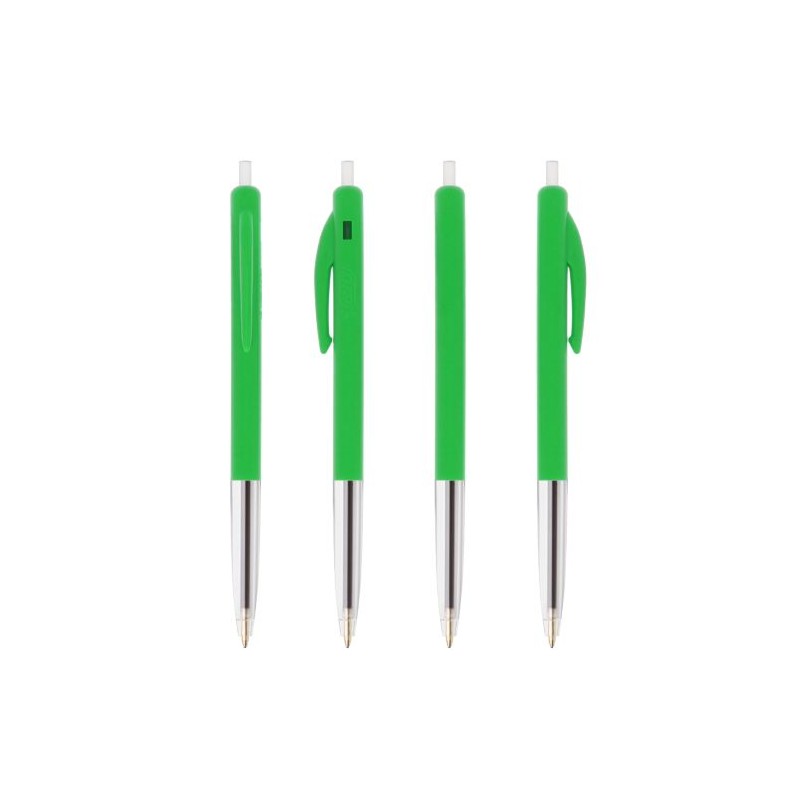 Stylo Rétractable Éco-responsable Personnalisé M10® Clic BIC® Matières : plastique Couleurs : vert pomme objet promotionnel éco-