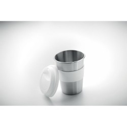 Gobelet en acier inox personnalisé 350ml - IRMUG Matières : acier inoxydable Couleurs : blanc goodies entreprise design