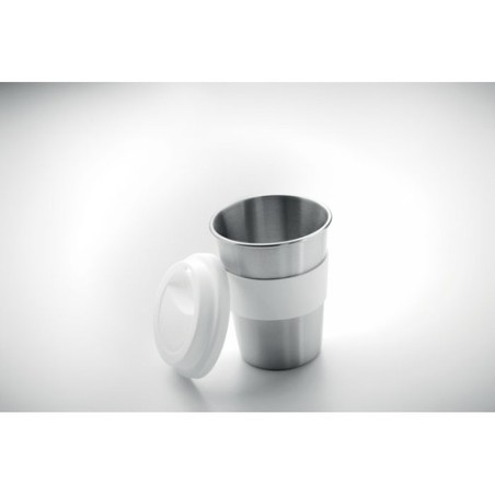 Gobelet en acier inox personnalisé 350ml - IRMUG Matières : acier inoxydable Couleurs : blanc goodies entreprise design