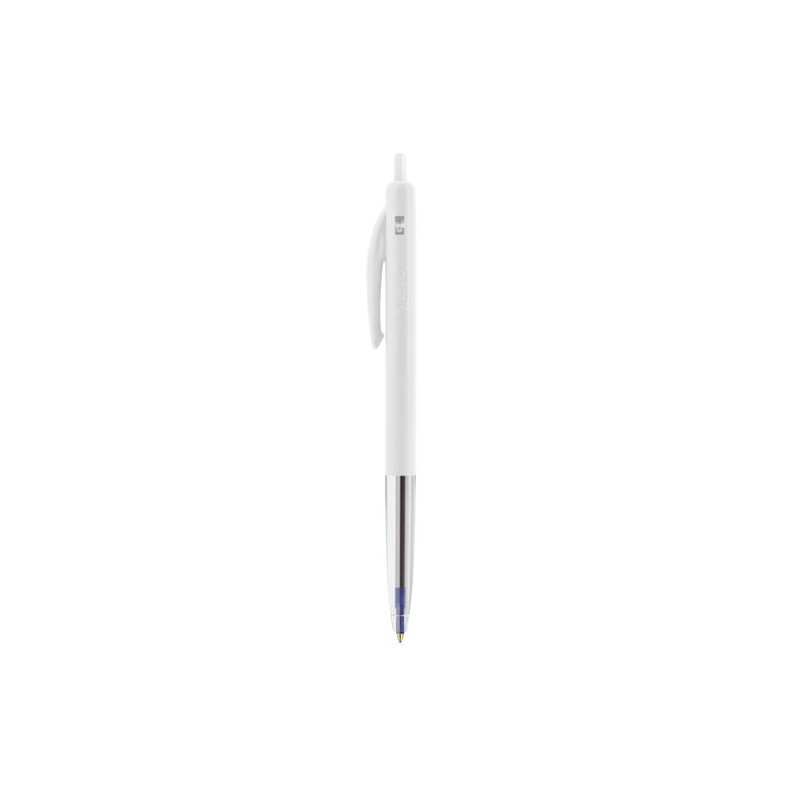Stylo Rétractable Éco-responsable Personnalisé M10® Clic BIC® Matières : plastique Couleurs : blanc goodies personnalisé en stoc