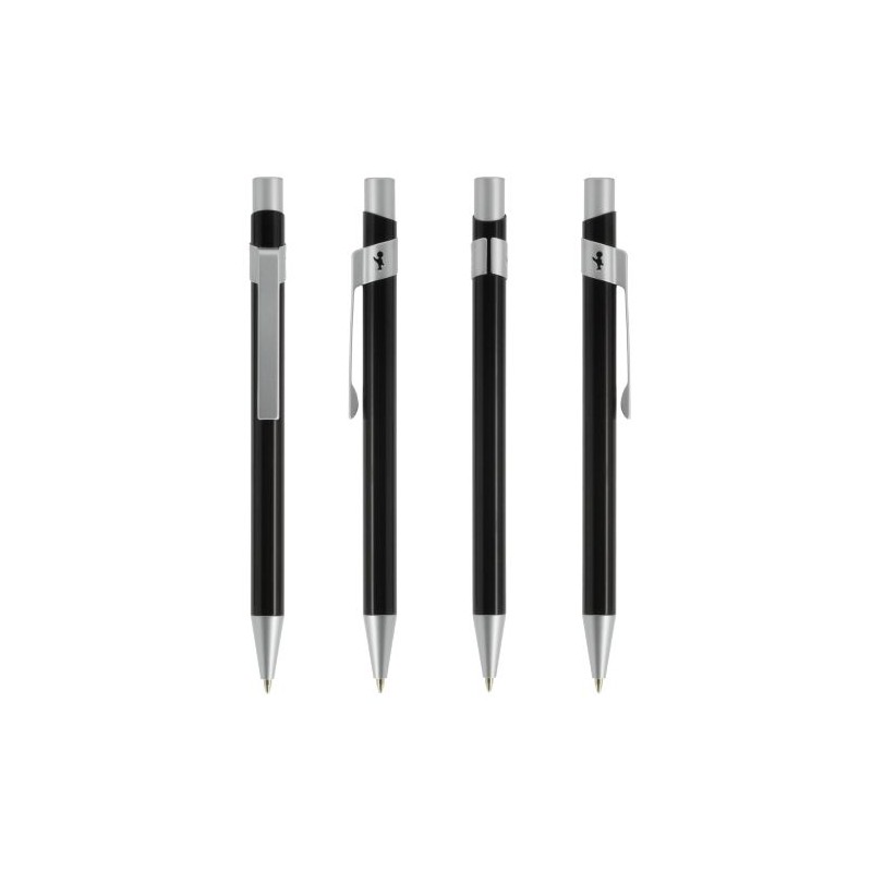 Stylo Bille Métal Pro Personnalisable BIC® Matières : métal Couleurs : noir cadeau affaires élégant