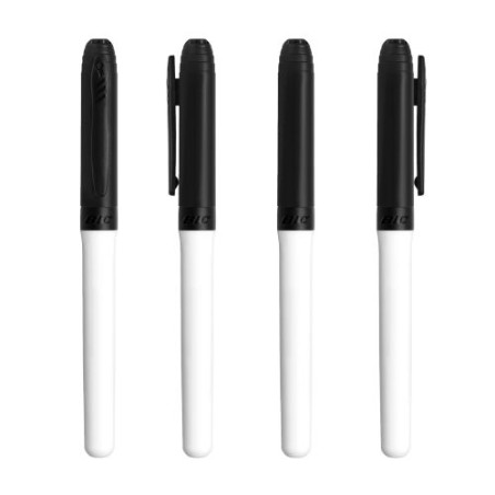 Marqueur Effaçable Précis et Confortable Grip Éco-responsable BIC® Velleda® Matières : plastique Couleurs : blanc impression hau