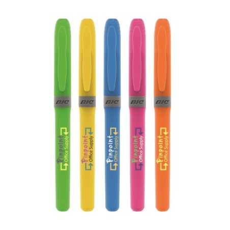 Surligneur Grip Éco-responsable BIC® Brite Liner® Matières : plastique Couleurs : bleu ciel impression haute définition