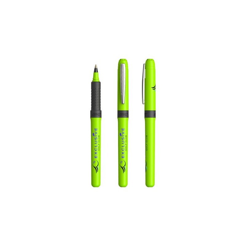 Surligneur Personnalisé Éco-responsable de Qualité BIC® Brite Liner® Grip Pas Cher Matières : plastique Couleurs : chromé