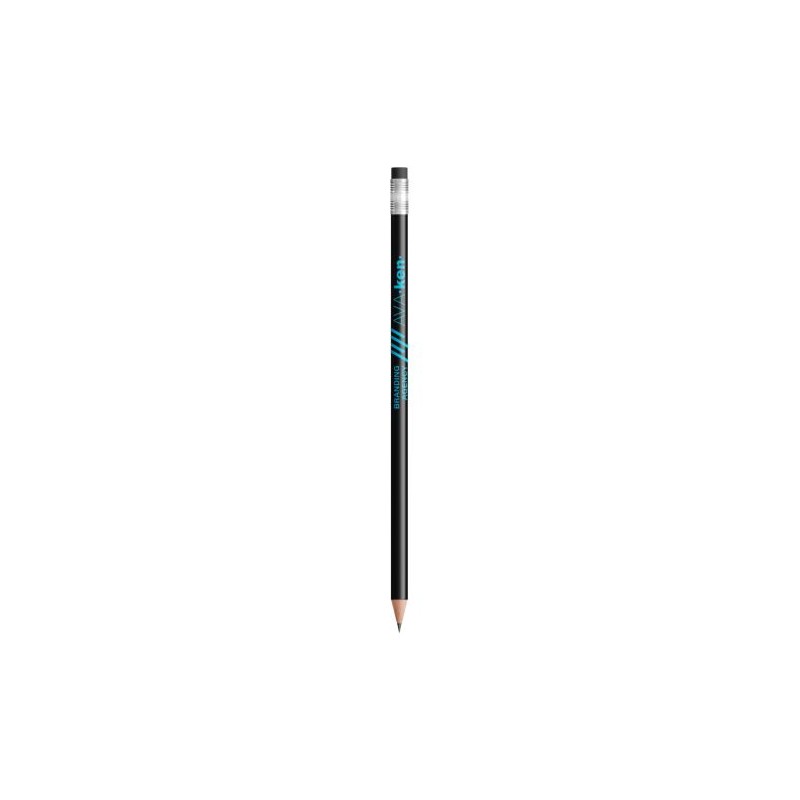 Stylo publicitaire personnalisable BIC® Grip Roller - Ecolutions® Classic crayon Matières : plastique Couleurs : noir cadeau col