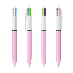 Stylos Publicitaires BIC® 4 Couleurs Fashion avec Lanyard Matières : plastique Couleurs : blanc 2